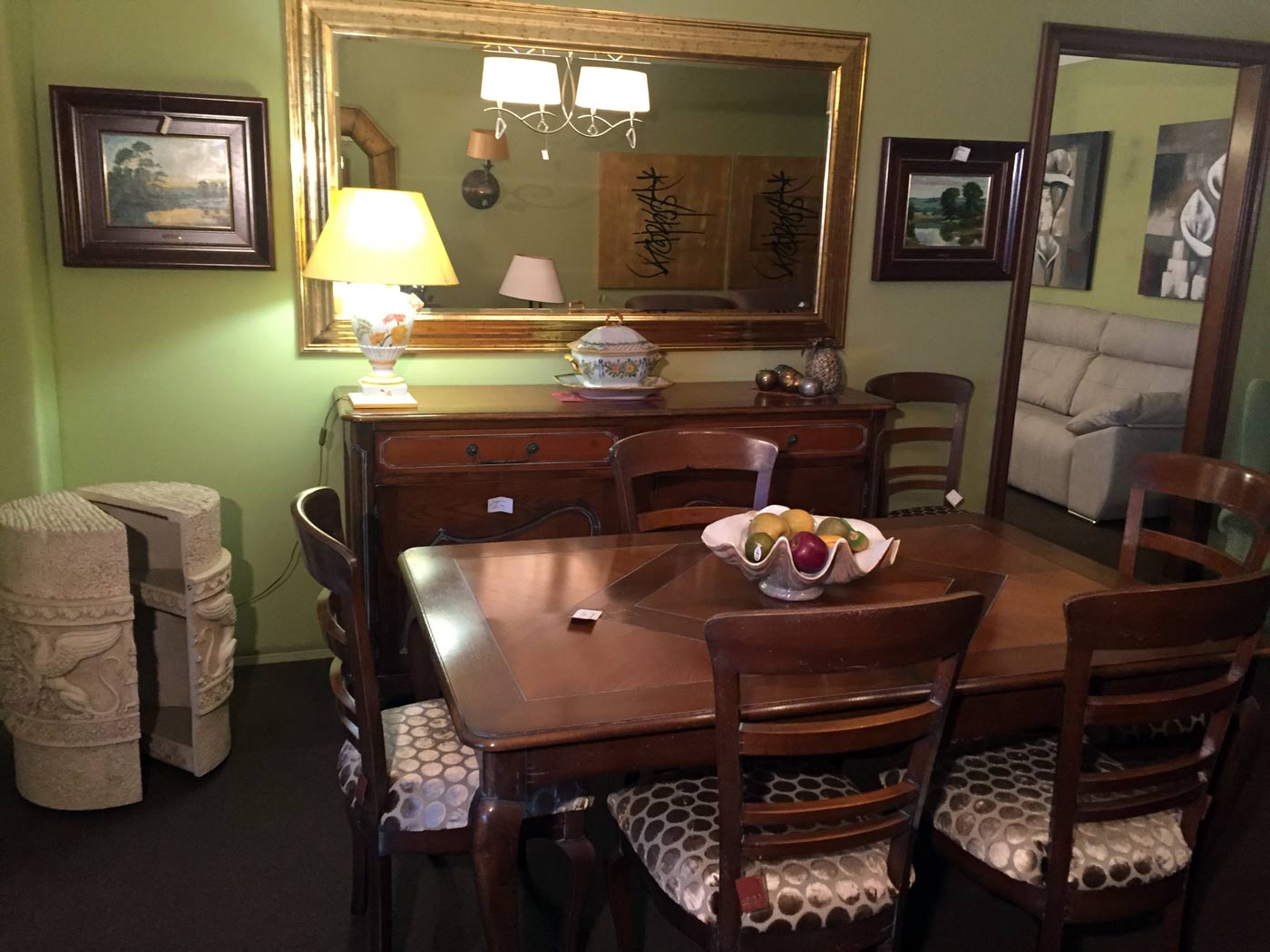 Muebles de salón con cómoda SALSA LAMELE roble artisan - tienda